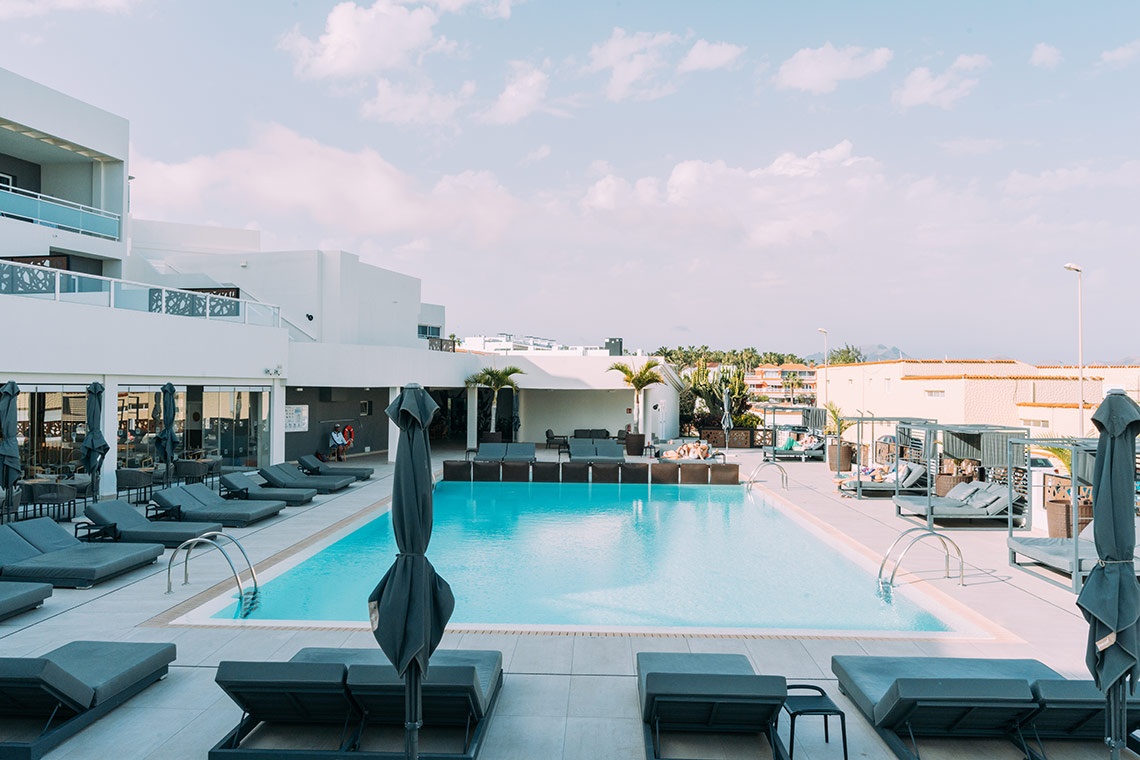001 Higos Beach by 001 Hotels: Relax by our pristine pool and cabanas. Book your stay on the official website.