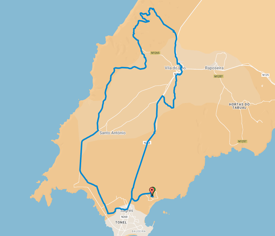 un mapa que muestra el camino hacia santo antonio