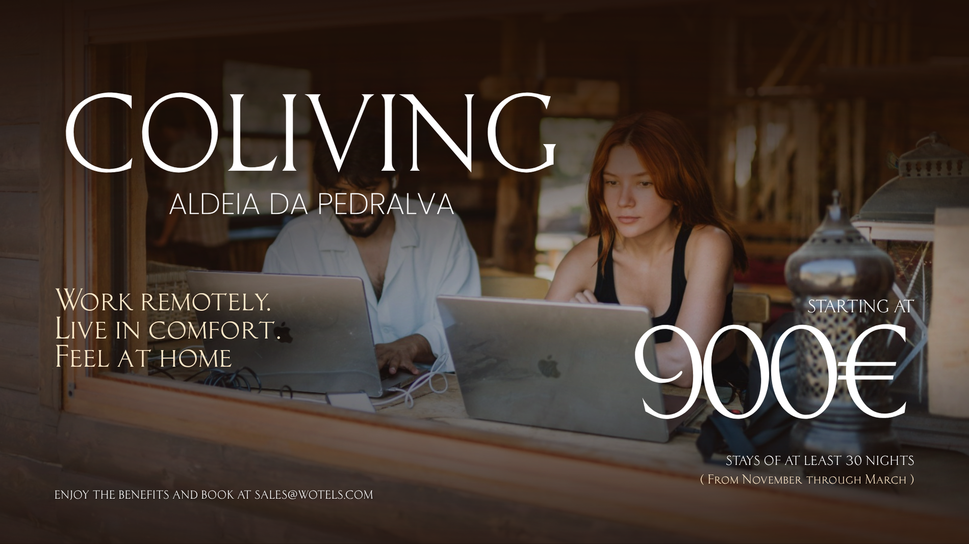 Coliving Aldeia da Pedralva at Aldeia da Pedralva: work remotely in comfort from €900.