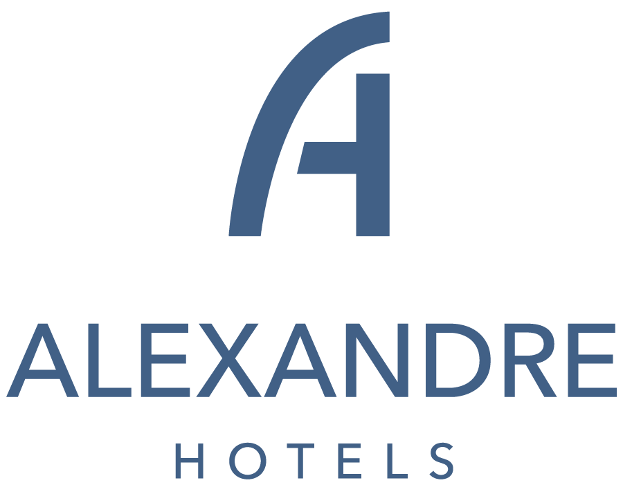 Alexandre Hotels Logo. Stilisiertes A-Symbol für Alexandre Corporativa.
