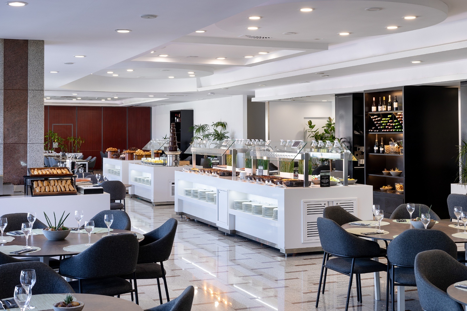 Buffet de desayuno en Alexandre FrontAir Congress | Hotel 4 estrellas Barcelona.