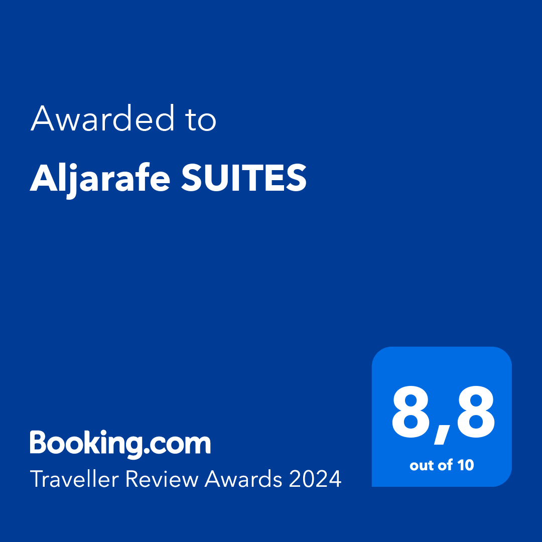 a booking.com traveler review award for aljarafe suites