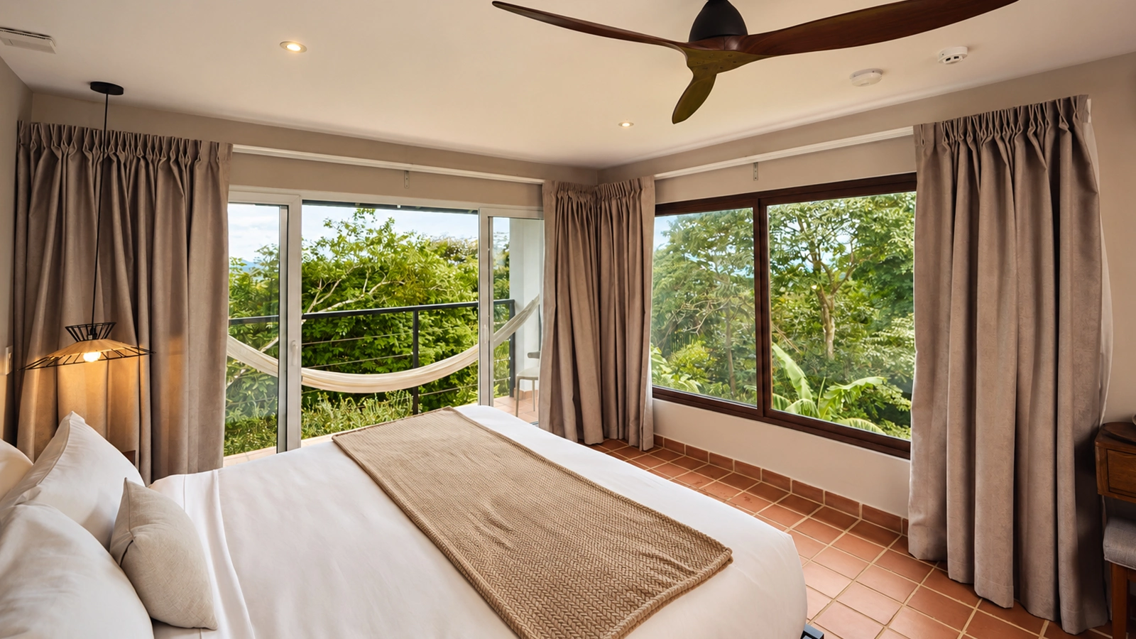 Habitación con vista a la montaña
