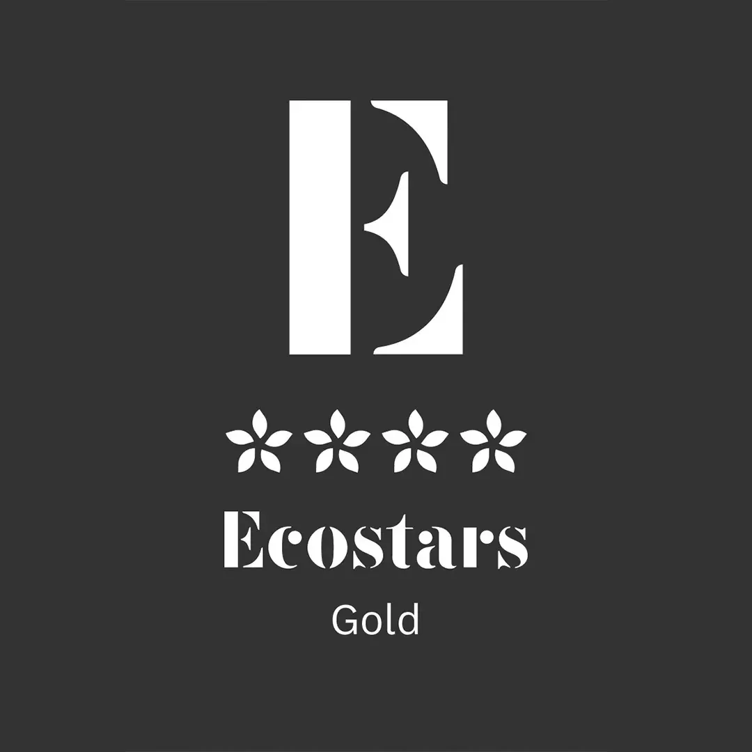 Le sceau Ecostars Gold d'Angela, 4 étoiles.