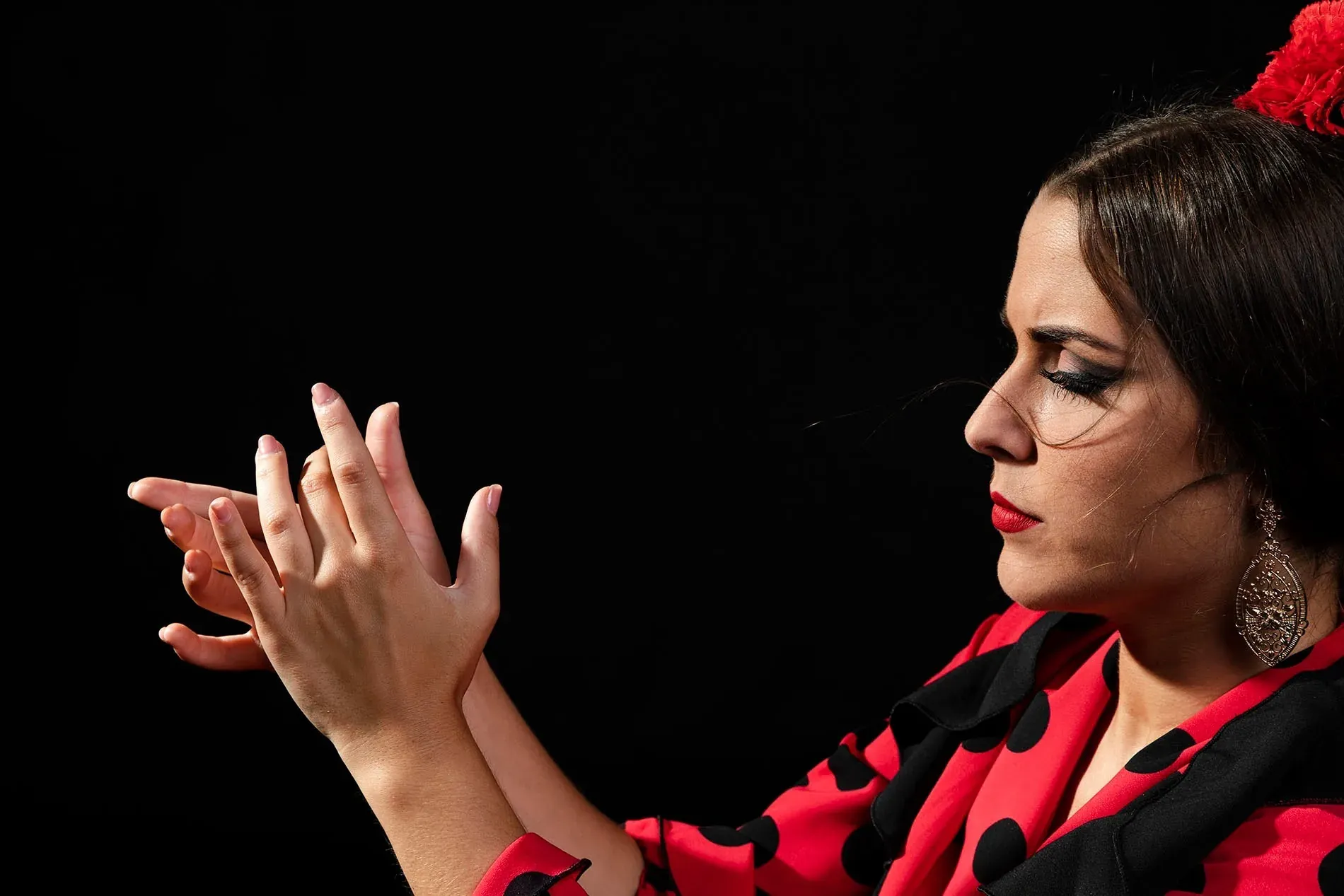 Biennale de Flamenco de Malaga | Blog | Hôtel Ángela Fuengirola : danseuse aux mains claquantes
