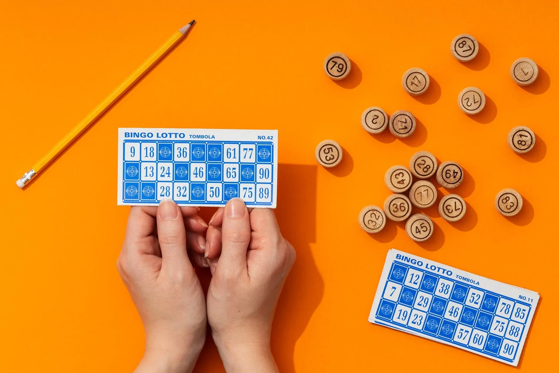 Bingo | Blog | Hotel Angela | Fuengirola, Malaga - Bingo game with cards and numbers.