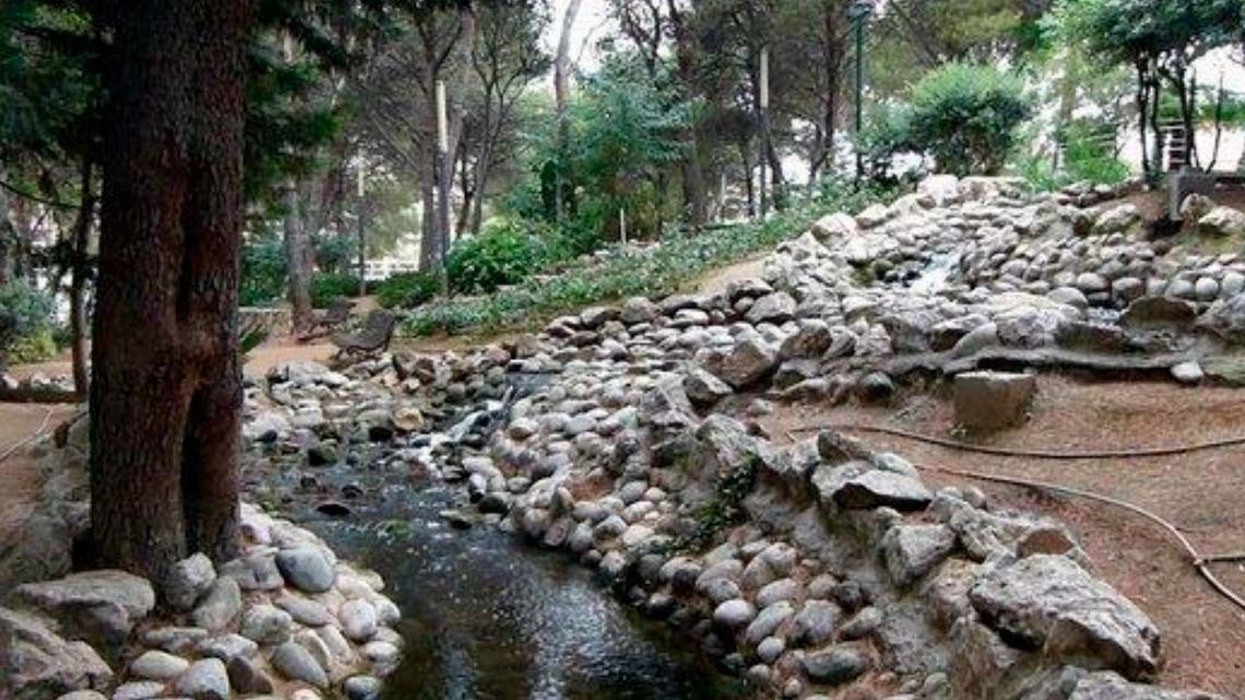 Espacio verde en el Parque municipal de Salou