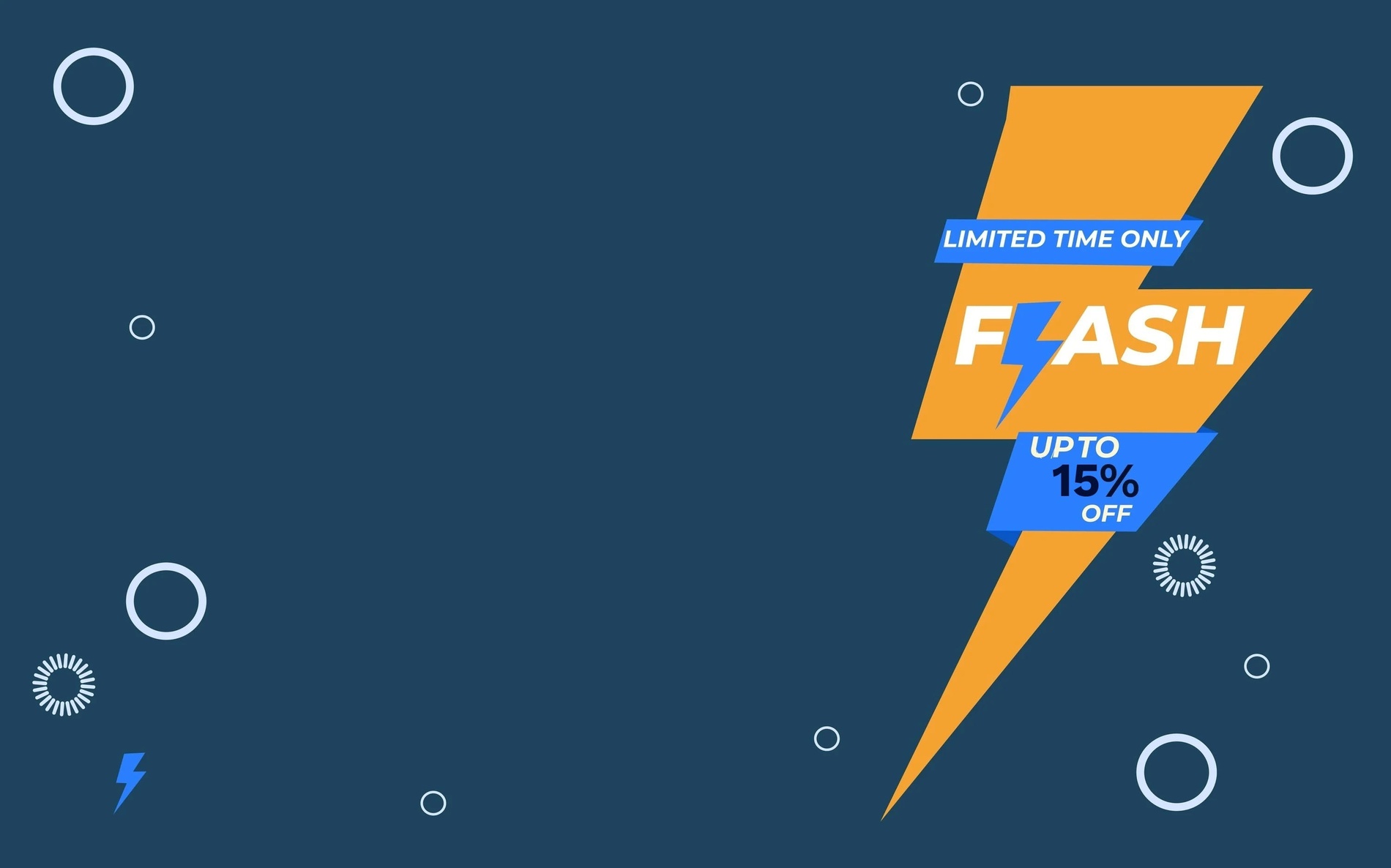 un cartel que dice flash hasta un 35 % de descuento