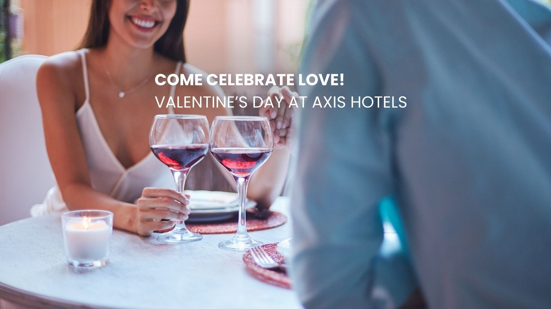 a valentine 's day advertisement for axis hotels