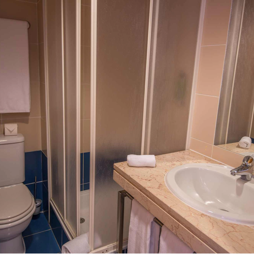 Classic bathroom with shower