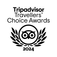 ein schwarz-weißes Logo für die tripadvisor Reisende 's choice awards .