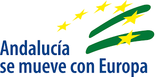 le logo d' andalucia se mueve avec l' europe