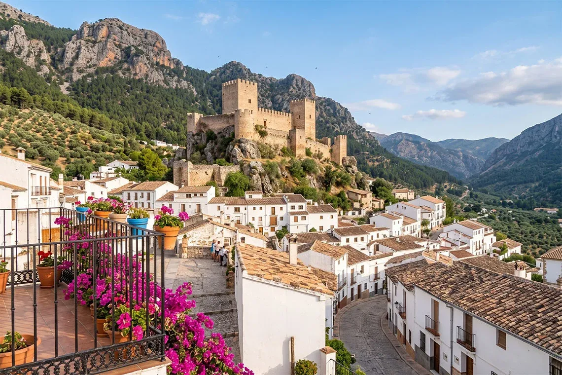 Pueblo blanco and castle with BENESTE: Corporativa en Andalucía, España
