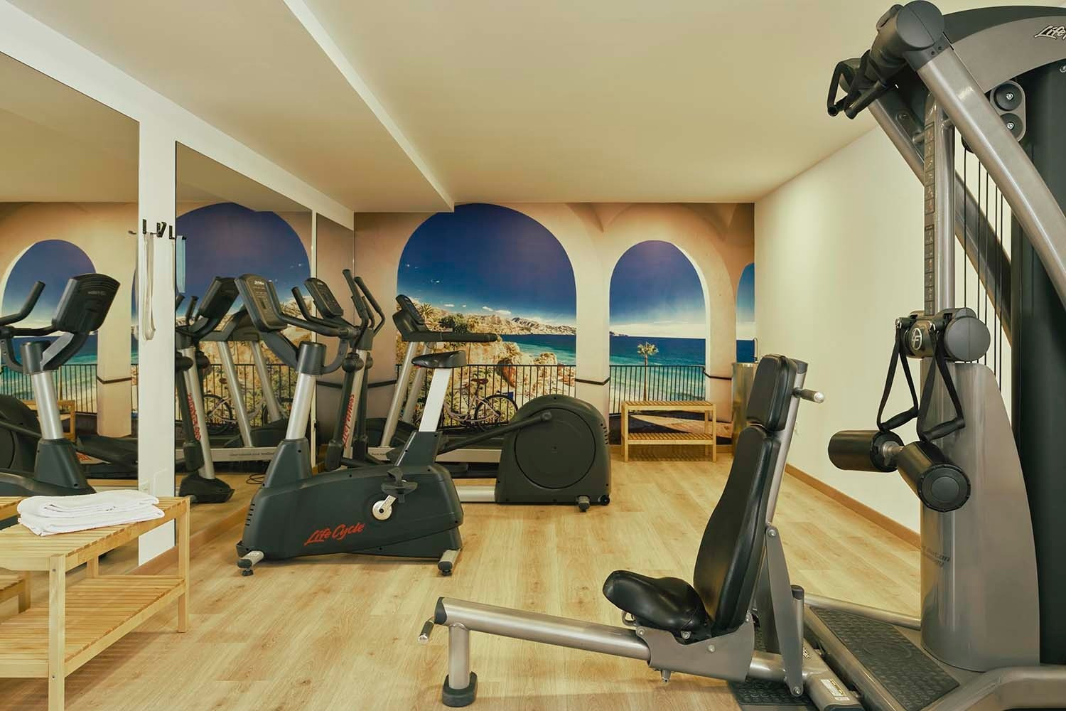 Gimnasio con vistas al mar, Villa Flamenca | Beneste Hoteles