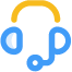 a pixel art drawing of a pair of headphones