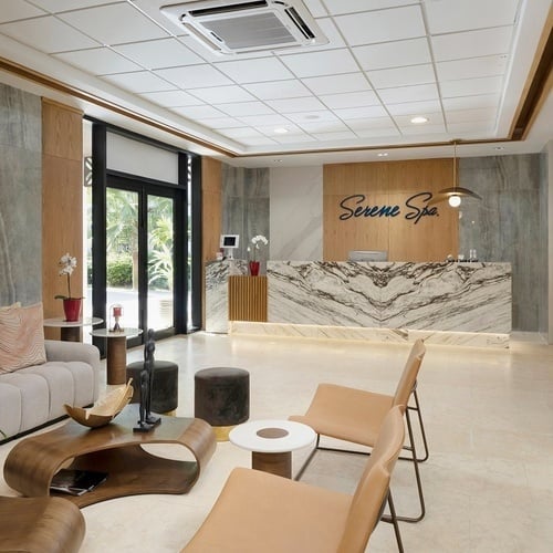 гостиная в спа-салоне serene spa