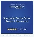 a blue square with the words serenade punta cana beach & spa resort on it .