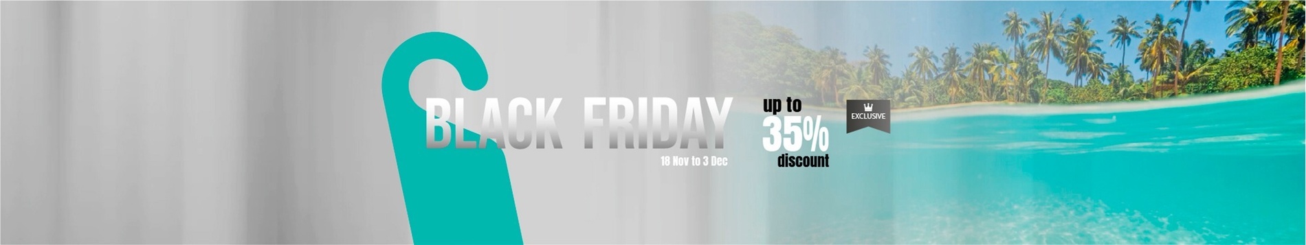 ein schwarzer Freitag-Logo auf einem dunklen Hintergrund