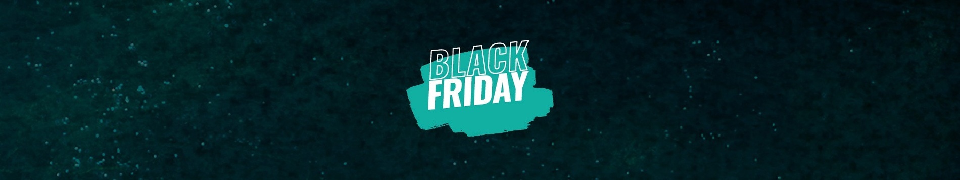 a black friday advertisement with a green brush stroke