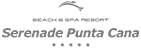 a black and white logo for serenade punta cana beach & spa resort