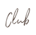 la palabra club está escrita en un círculo sobre un fondo blanco .