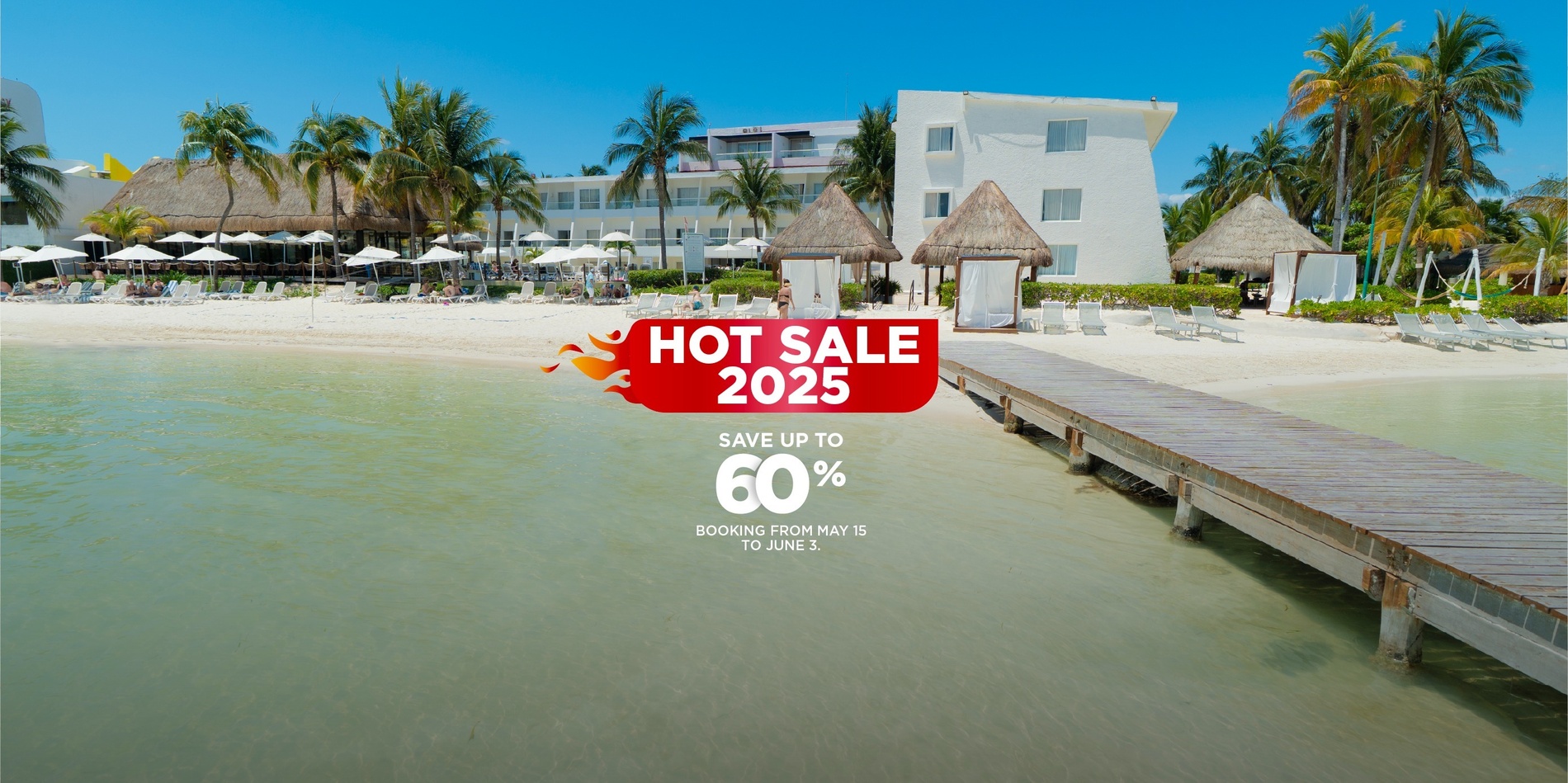 an advertisement for a hot sale in 2025
