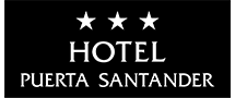 un logotipo para hoteles de cantabria.com con una cara sonriente