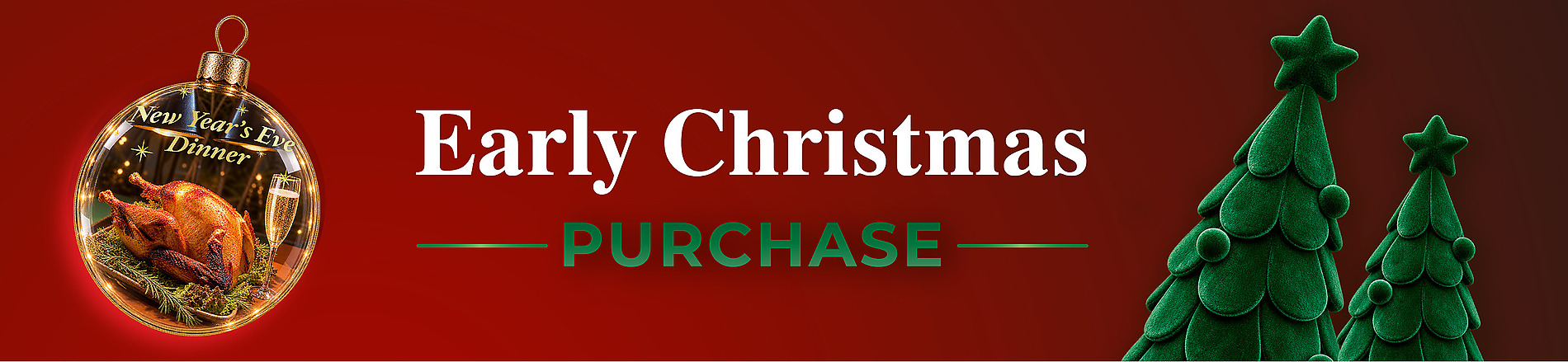 Früher Weihnachtseinkauf: Festliches Abendessen, Glühwein und Weihnachtsbäume für Book Early & Enjoy More Perks | Hotel Casa Dorada Los Cabos Resort & Spa.