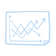 ein Liniendiagramm mit Pfeilen auf einem schwarzen Hintergrund .