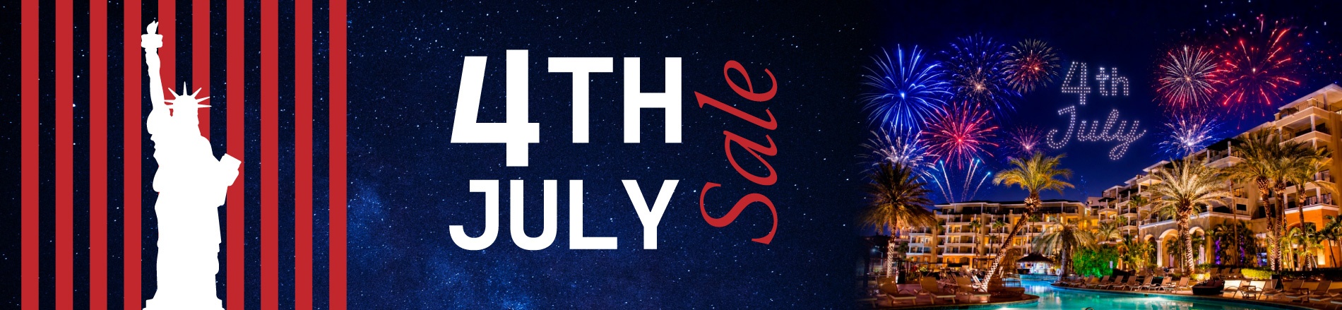 Casa Dorada: 4. Juli Sale mit Feuerwerk und Luxusresort-Atmosphäre