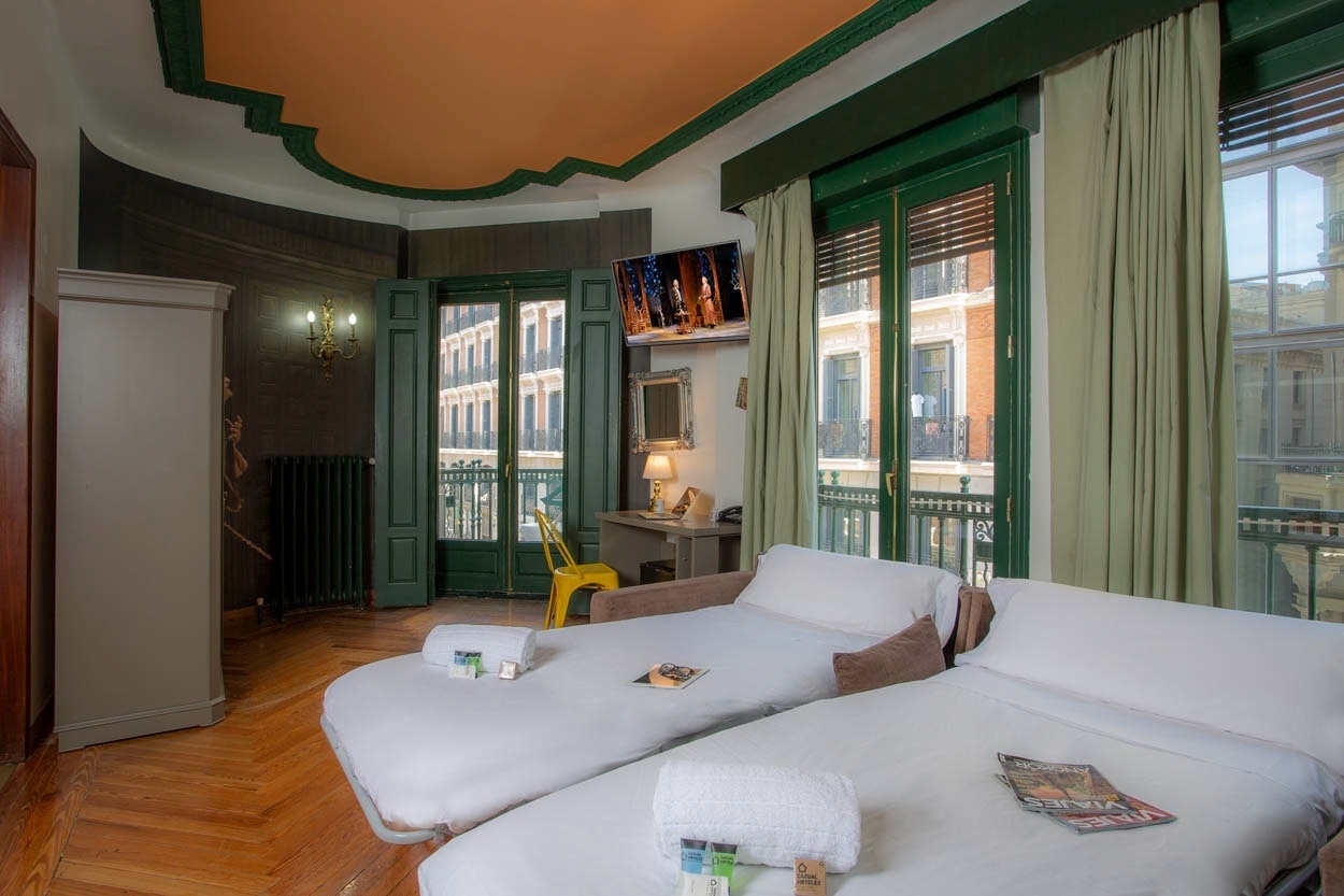 Gemütliches Doppelzimmer im Casual del Teatro Madrid - Boutique-Hotel nahe Gran Vía.