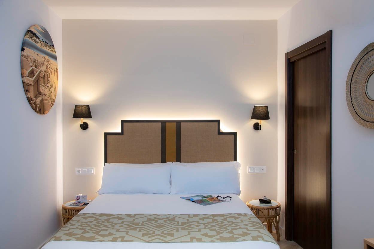 Gemütliches Hotelzimmer im Casual con Duende Cádiz, Cádiz. Mit Stil eingerichtet.
