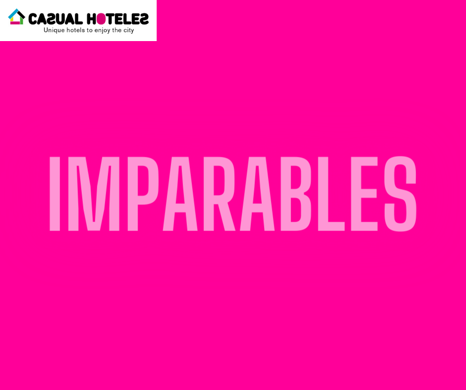 un fondo rosa con la palabra imparables en blanco