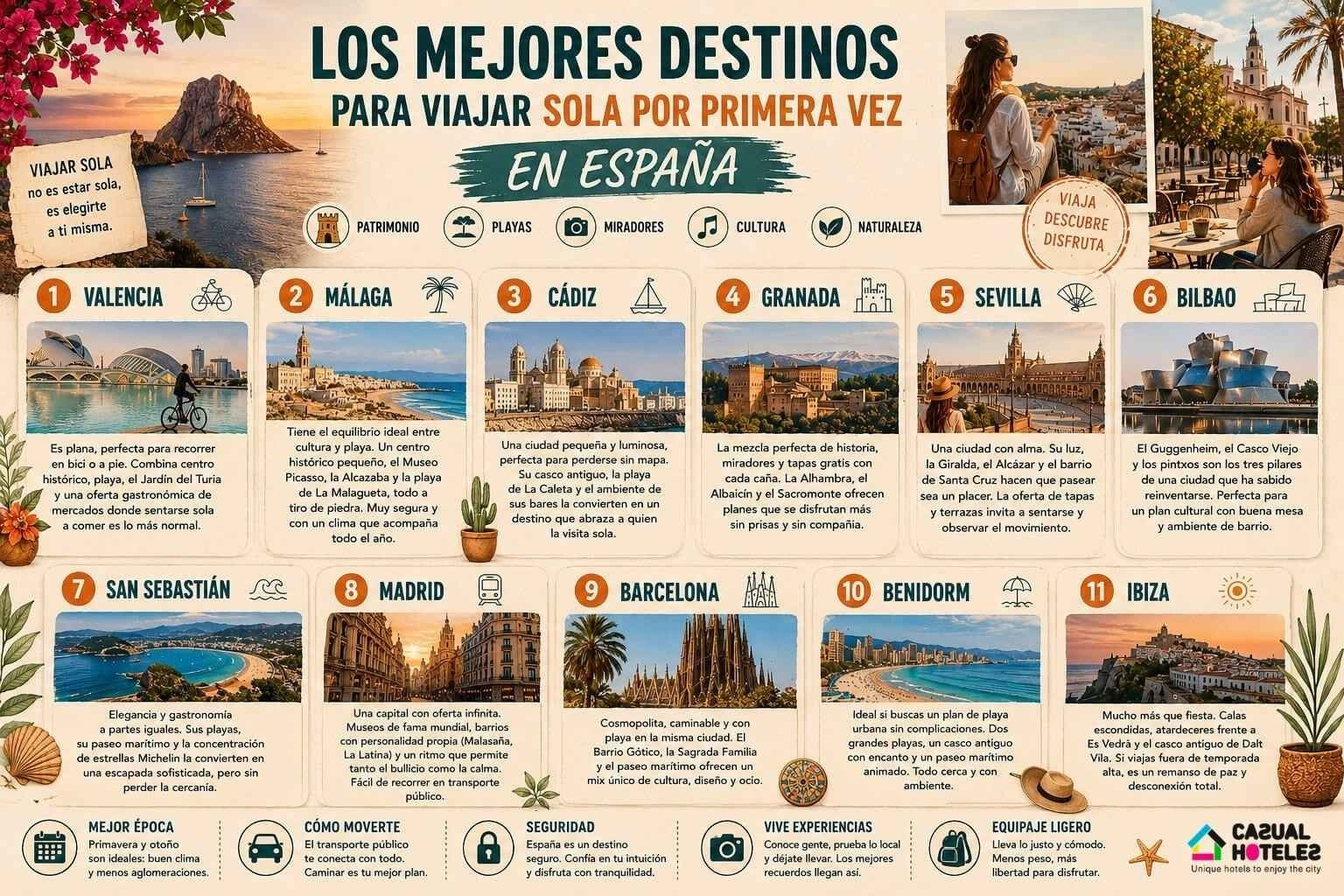 Traveling alone for the first time in Spain