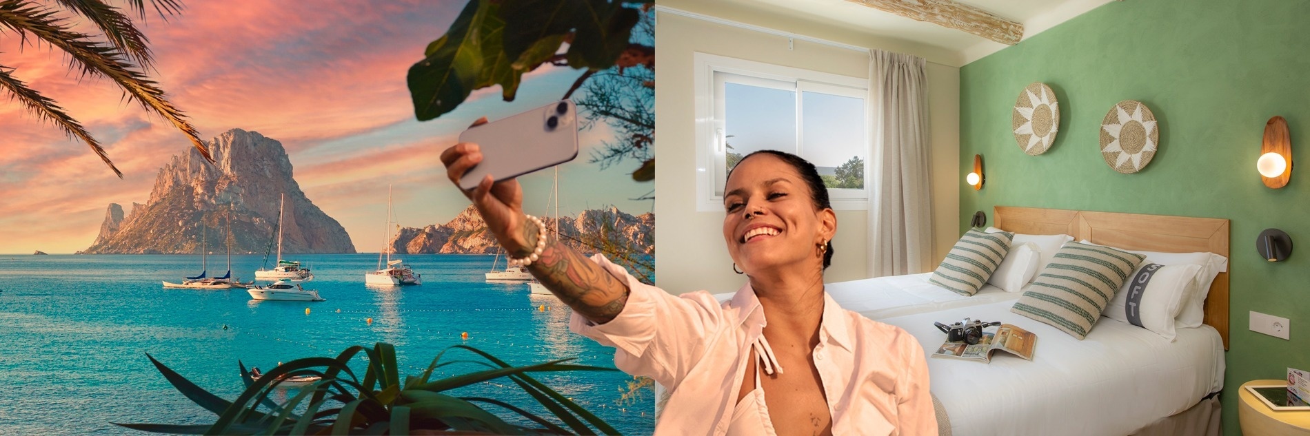 um homem e uma mulher estão de mãos dadas e sorrindo