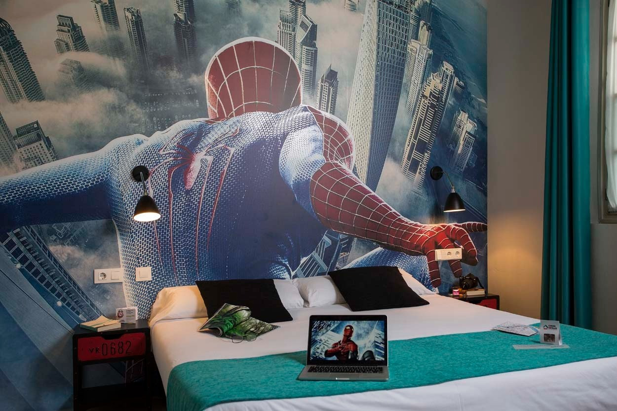 Spiderman-Themenzimmer im Casual de las Letras Sevilla – Hotel mit literarischem Thema in Sevilla