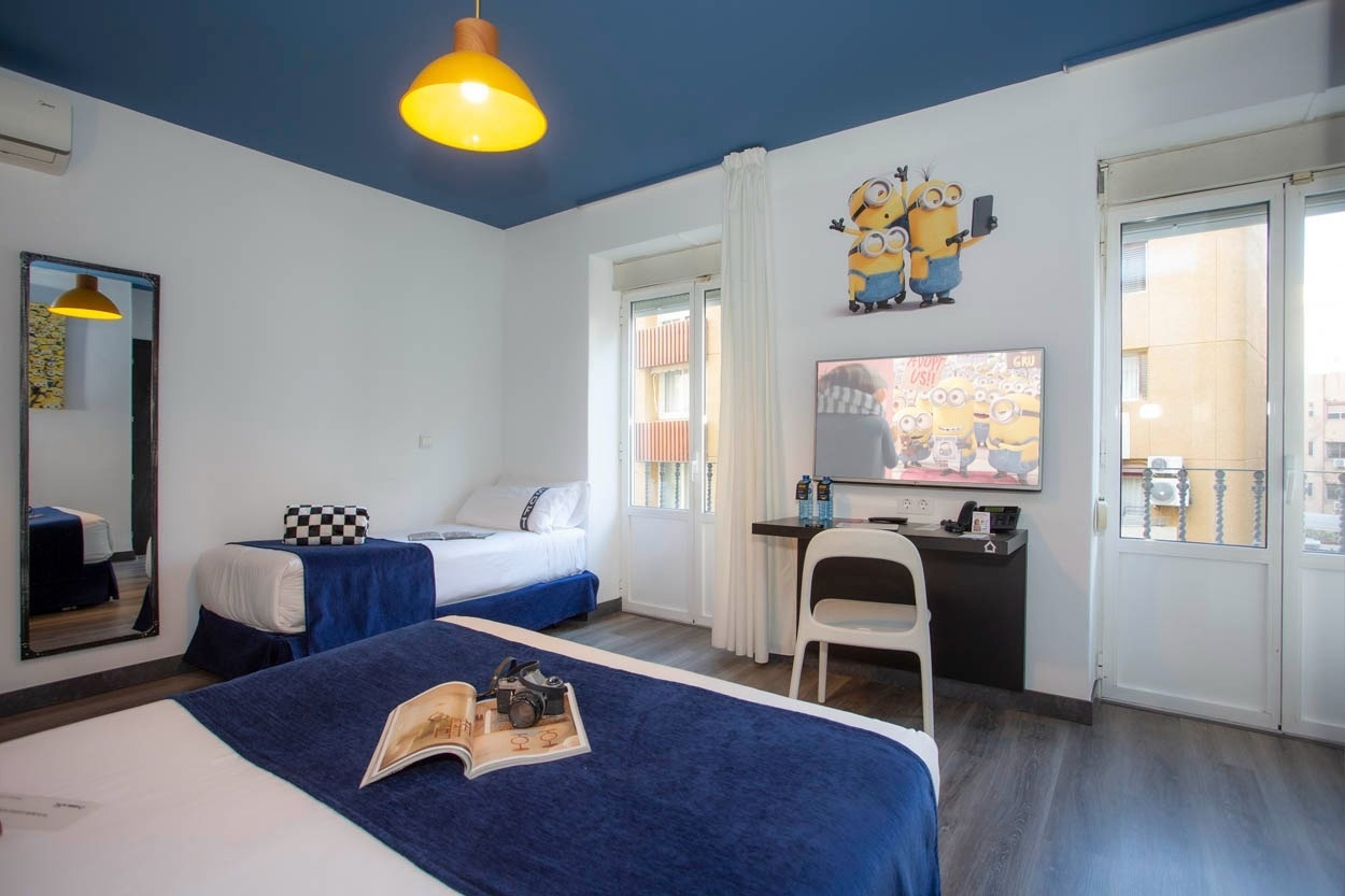 Minion-Themenzimmer im Casual del Cine Valencia – ein besonderes Themenhotel in Valencia.
