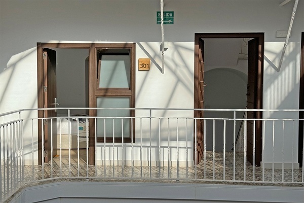 a balcony with the number 301 on it