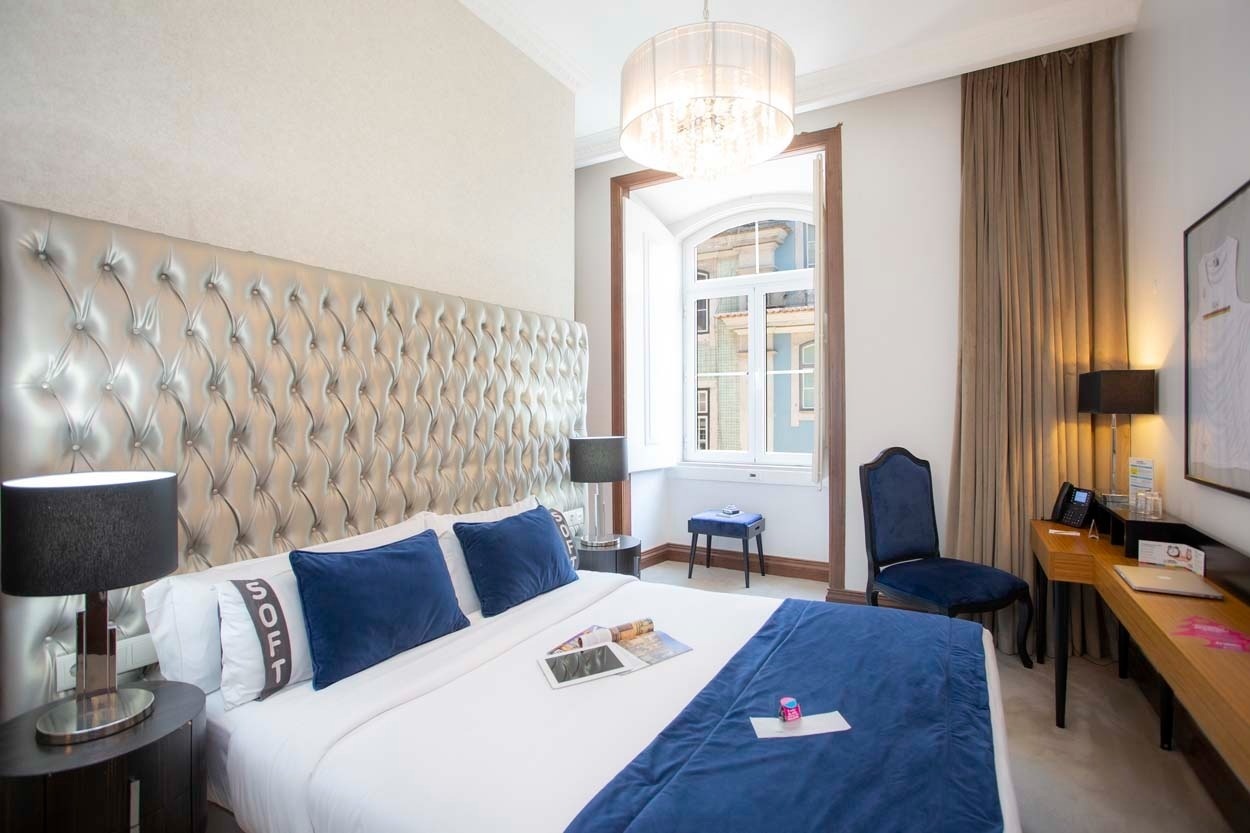 Luxuriöses Schlafzimmer in Casual Belle Époque - Boutique-Hotel im Zentrum von Lissabon | Casual Hoteles