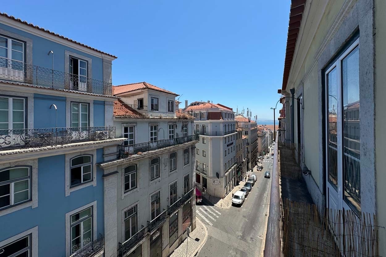 Balkonblick im Casual Belle Époque - Boutique-Hotel im Zentrum von Lissabon