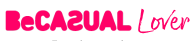 el logotipo de un amante casual rosa sobre un fondo blanco