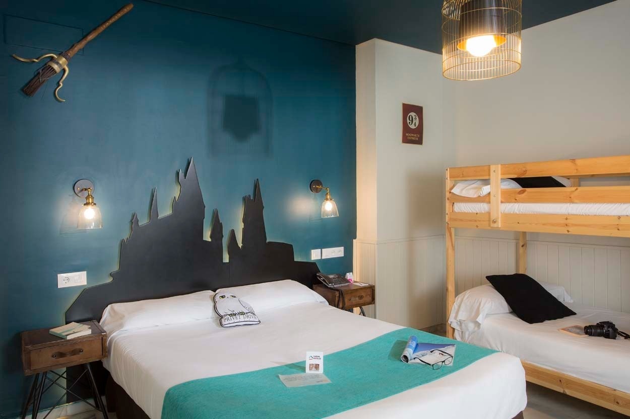 Harry Potter Thema-Zimmer im Casual de las Letras Sevilla - Gemütliches Themenhotel