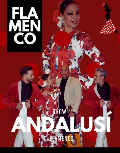 a poster for a flamenco show in andalusi