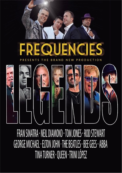 a poster for frequencies presents the brand new production legends