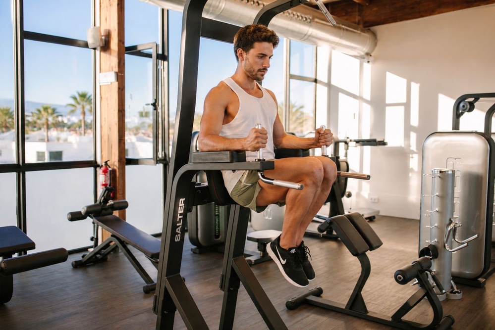 Man sport in de gym van Club Maspalomas