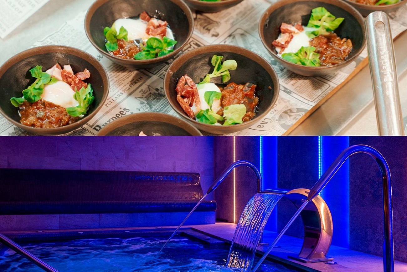 una mujer recibe una manicura en un salón de belleza