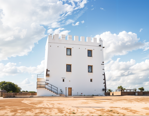 a large indoor swimming pool with chairs around it