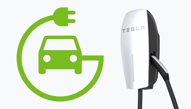 Tesla electric car charger at Convento do Espinheiro