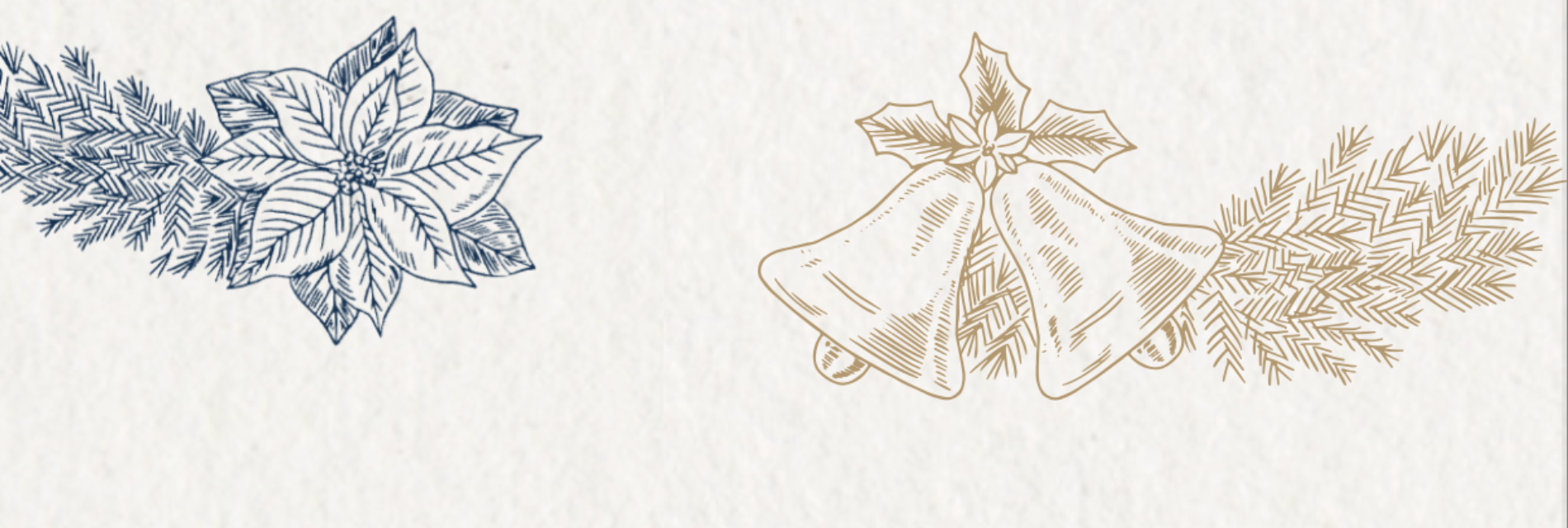 uma pessoa caminha por um corredor decorado para o natal