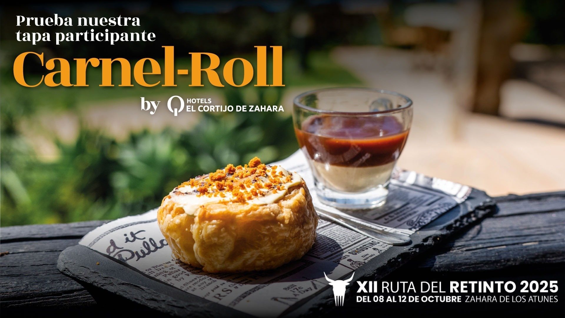 una mesa llena de comida y un cartel que dice www.ol.es